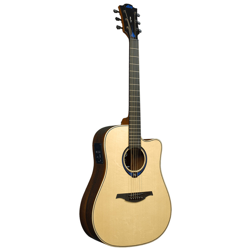 LAG THV30DCE Dreadnought Cutaway Elektro akustik Gitar (Case Dahil)